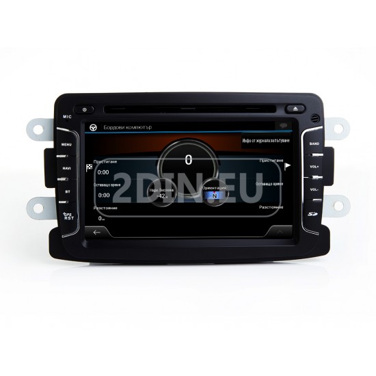 DACIA - МУЛТИМЕДИЯ / Навигация android 16 CPU:8-Core, RAM:4Gb, ROM:64Gb DVD + DSP + CARPLAY + SIM